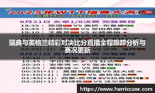 瑞典与英格兰精彩对决比分直播全程跟踪分析与赛况更新